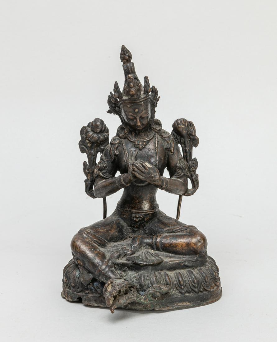 Chinese Sino Tibetan Antique Bronze Buddha (1 of 12)