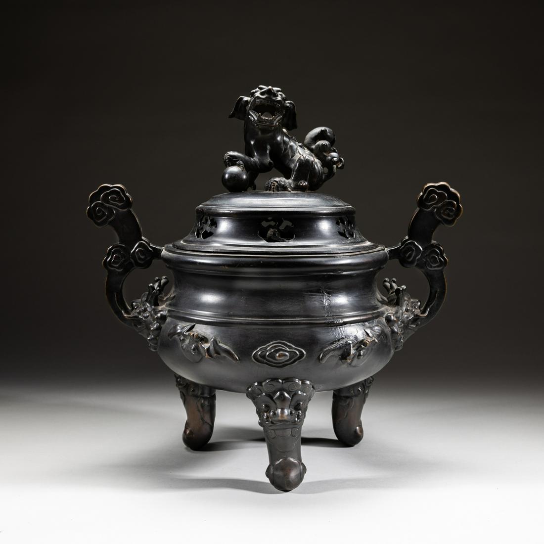 Japanese Antique Bronze Censer, Meiji (1 of 11)