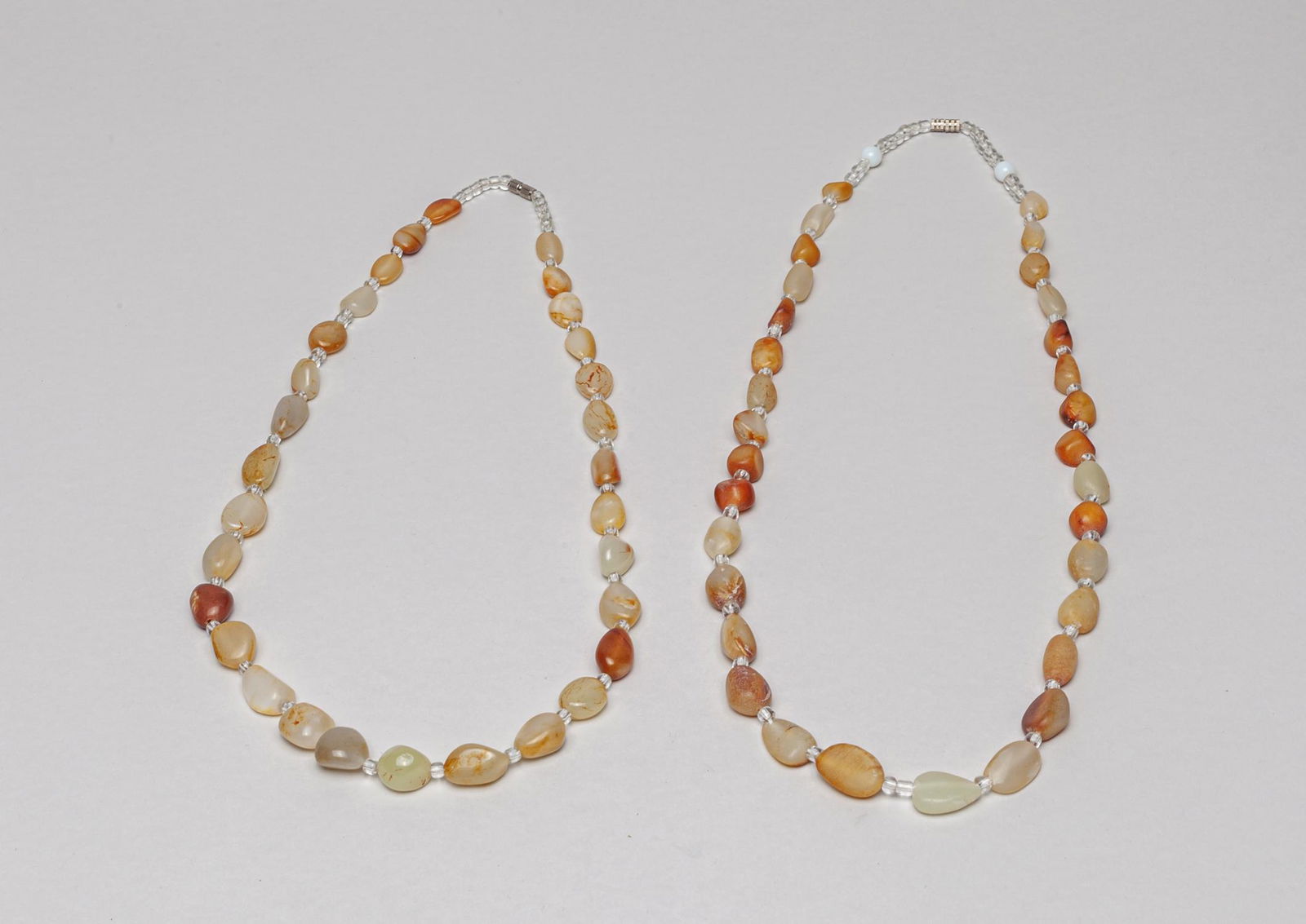 Designed Chinese Russet Pebble Jade Necklace (1 of 10)