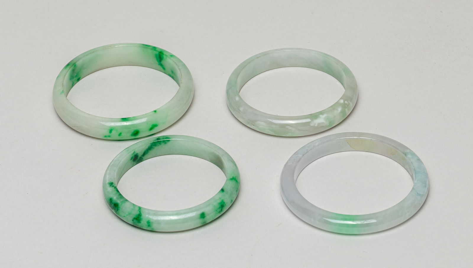 Estate Chinese Jade Stone Bangles (1 of 11)