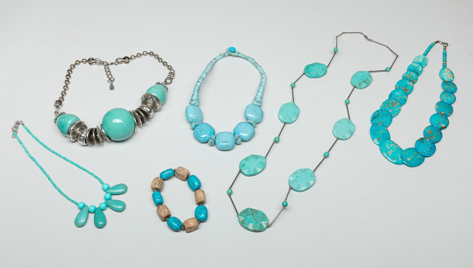 Estate Turquoise Like Costume Jewelries (1 of 13)