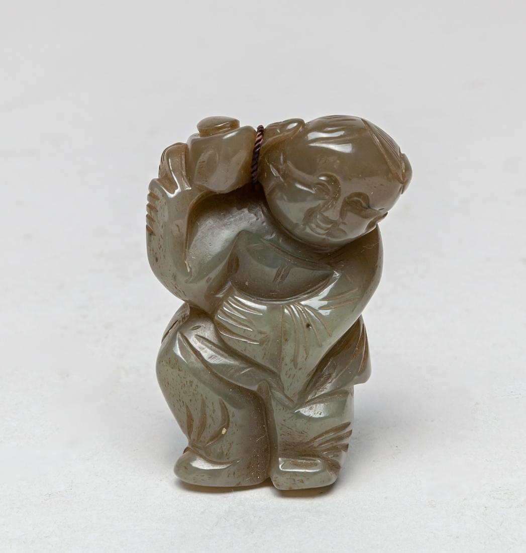 Chinese Carved Jade Boy, Ming Type (1 of 9)