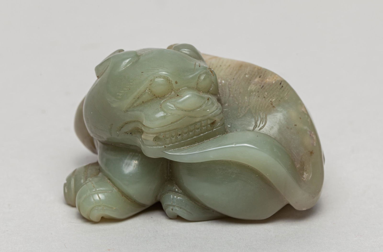 Large Size Chinese Jade Carving of Beast (1 of 11)