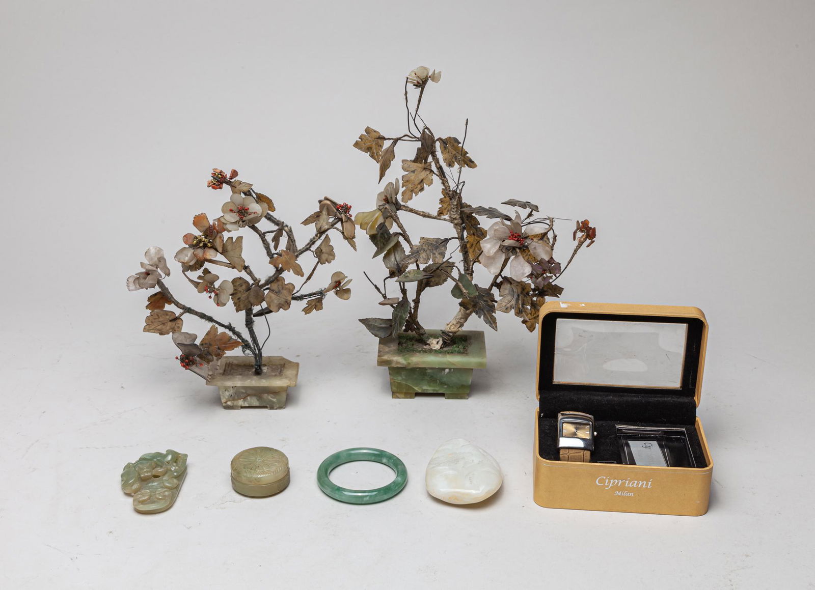 Estate Chinese Jade/Stone Jewelry (1 of 14)