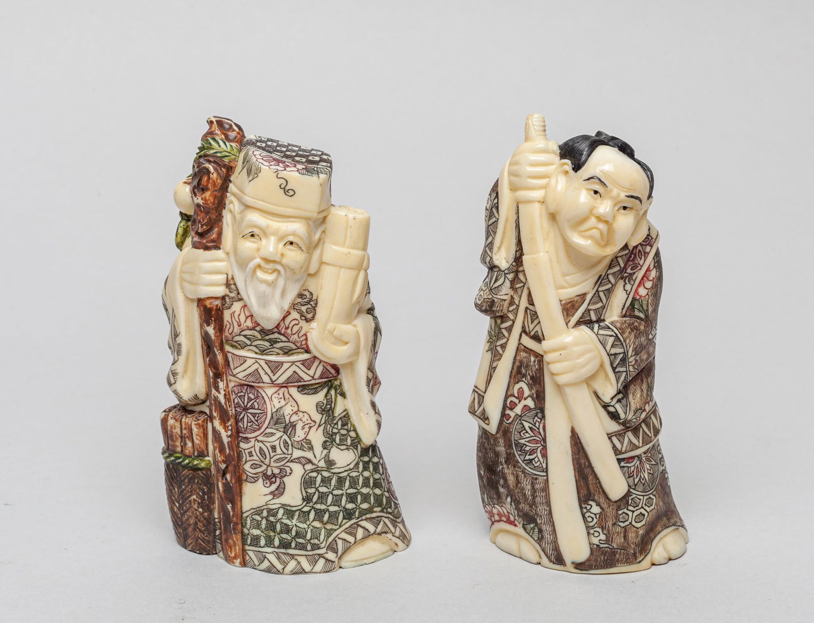 Japanese Vintage Carved Figures (1 of 12)
