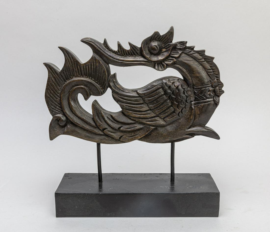 Asian Antique Wood Table Sculpture (1 of 11)