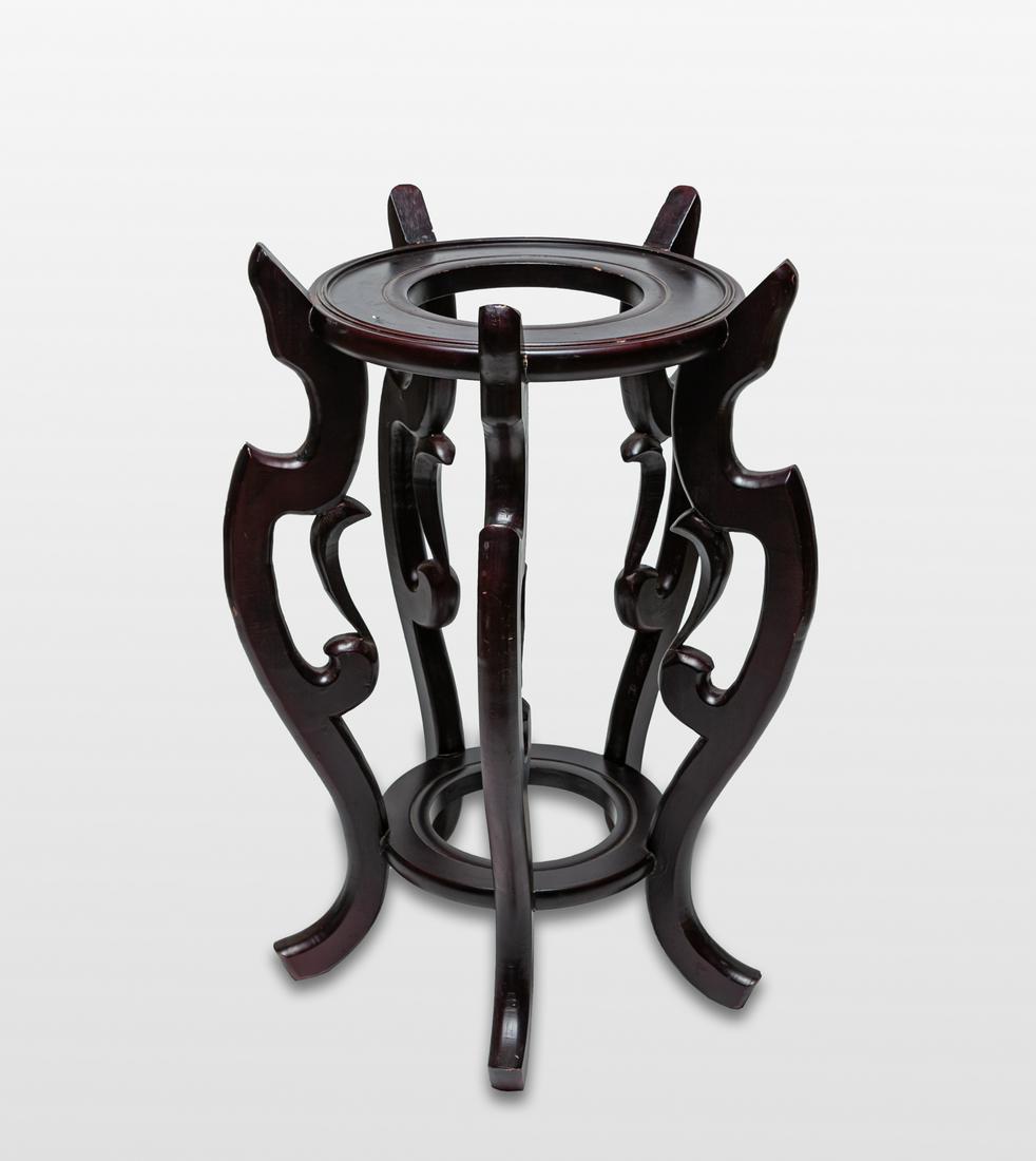 Chinese Tall Wood Stand (1 of 9)