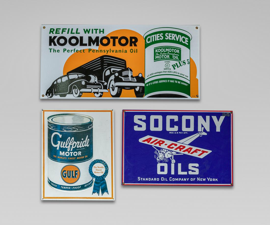 Estate Gulf, Koolmotor & Air Craft Sign (1 of 8)