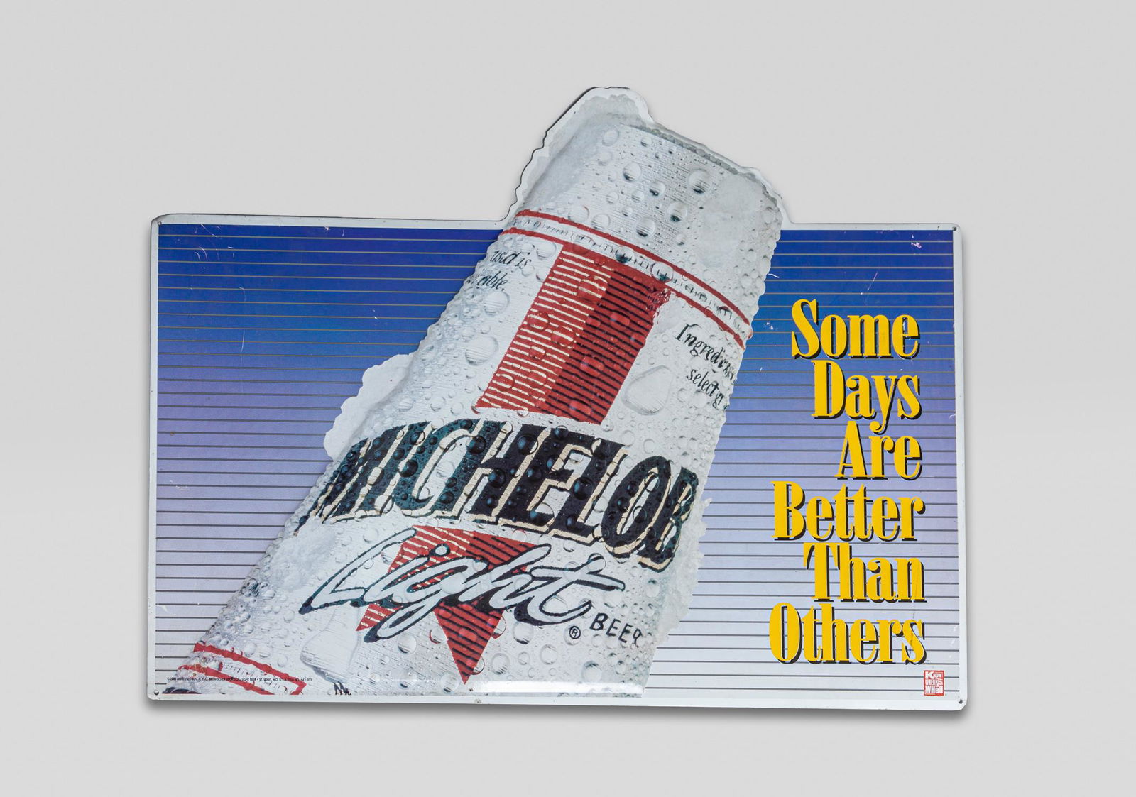 Rare Michelob Beer Metal Sign (1 of 8)
