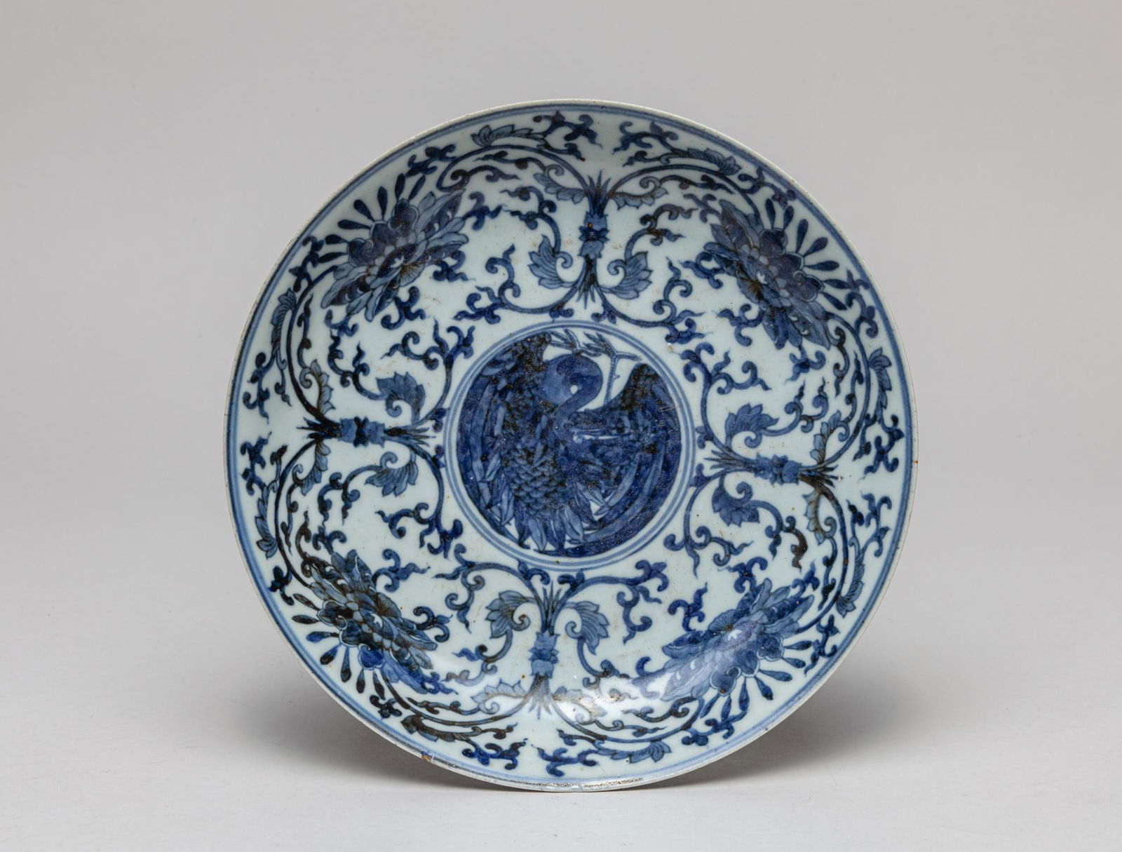 Important Chinese Ming Type Blue White Plate (1 of 10)