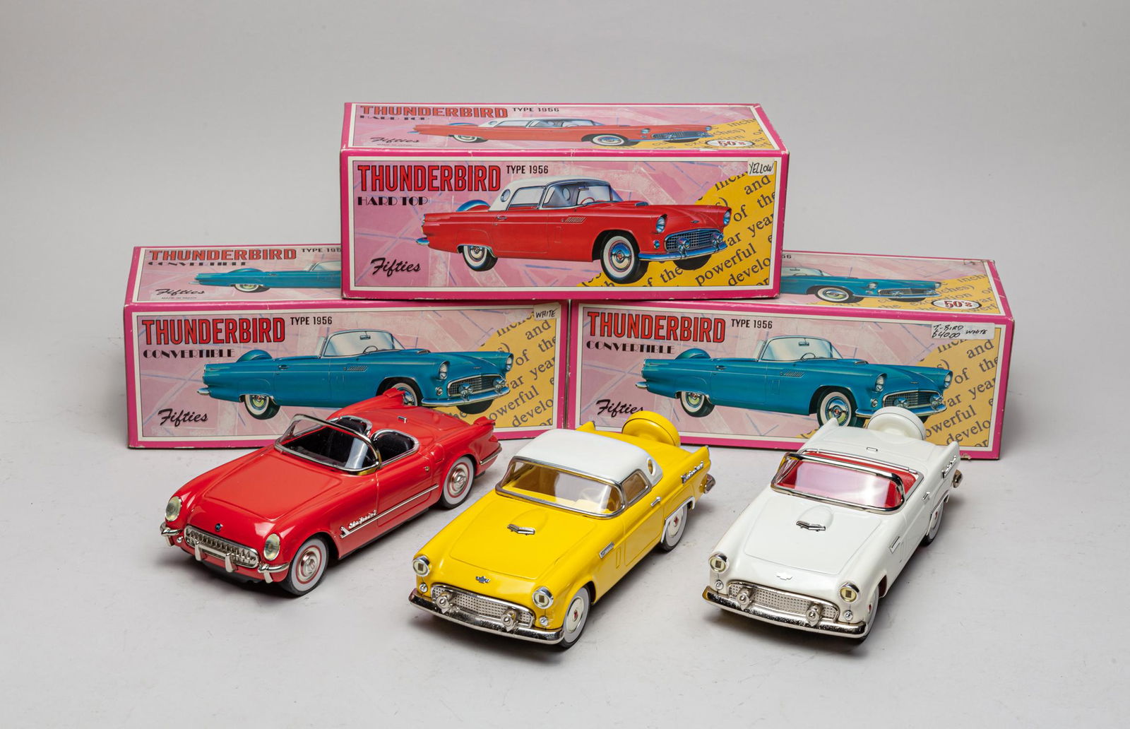 Vintage Type 1956 Thunderbird Convertible Toy Cars (1 of 15)