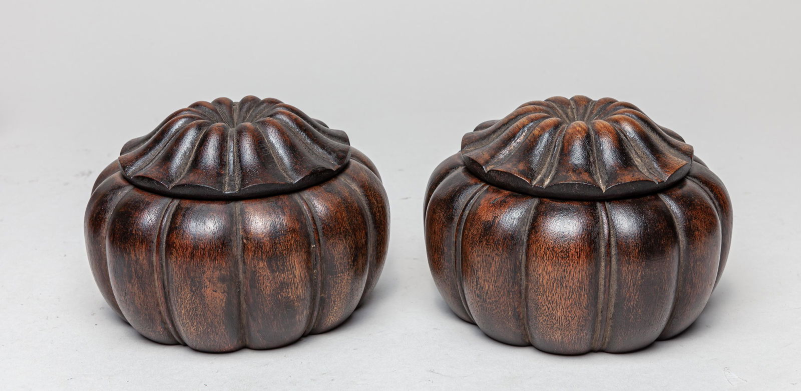 Pair Chinese Wood Covered Box (1 of 10)