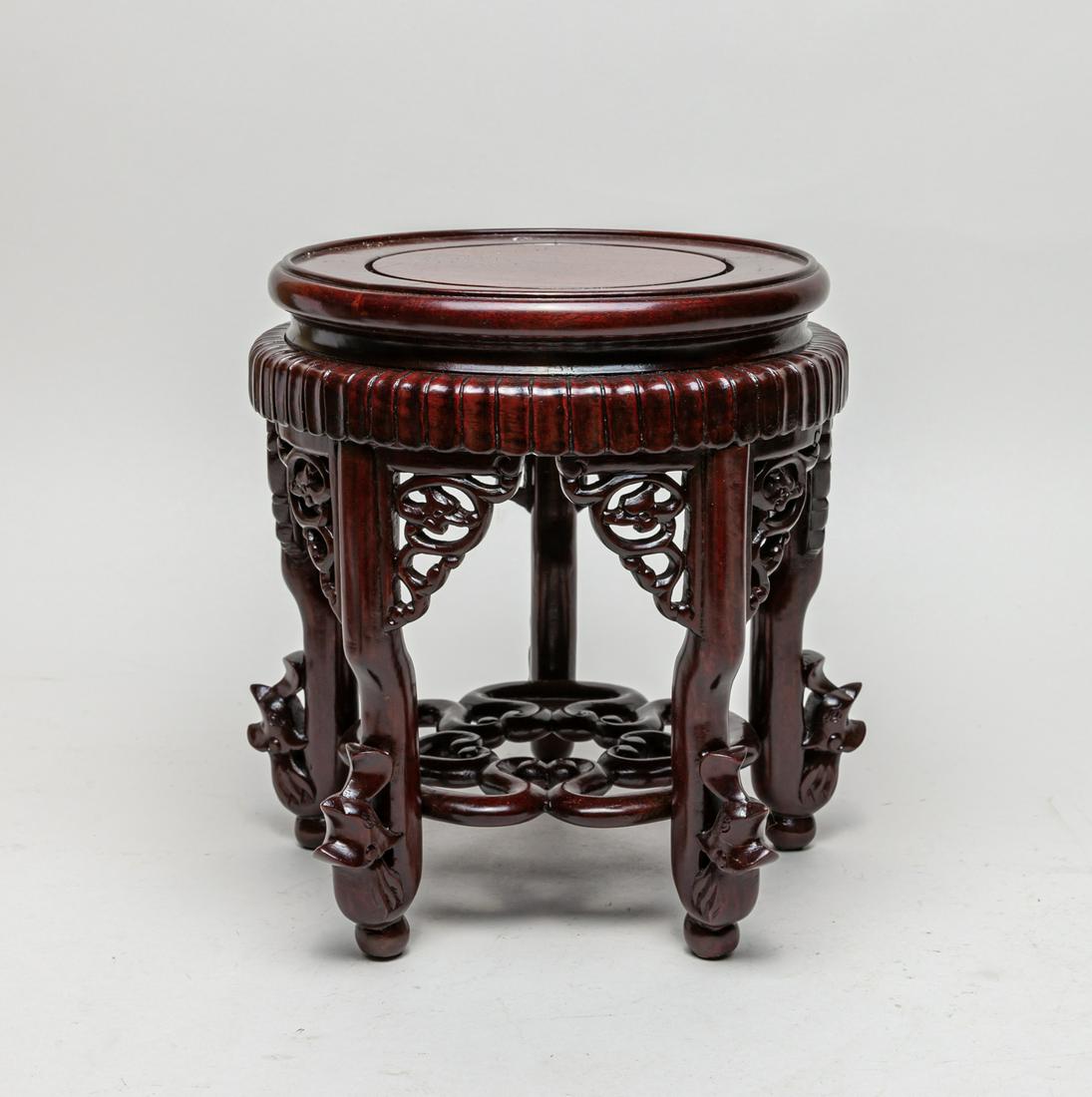 Large Chinese Rosewood Stand (1 of 12)