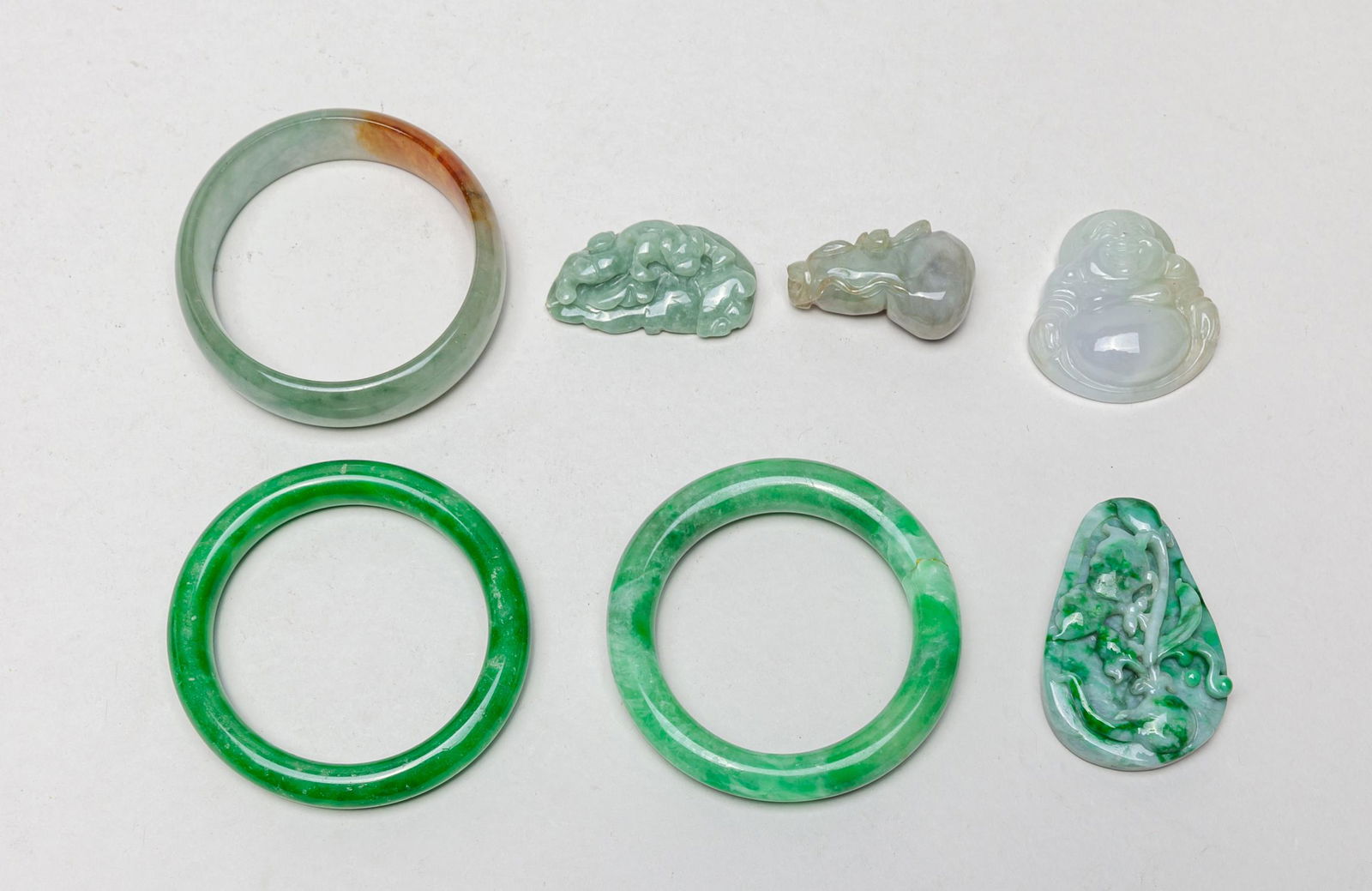 Chinese Export Jade Jadeite Toggles (1 of 11)