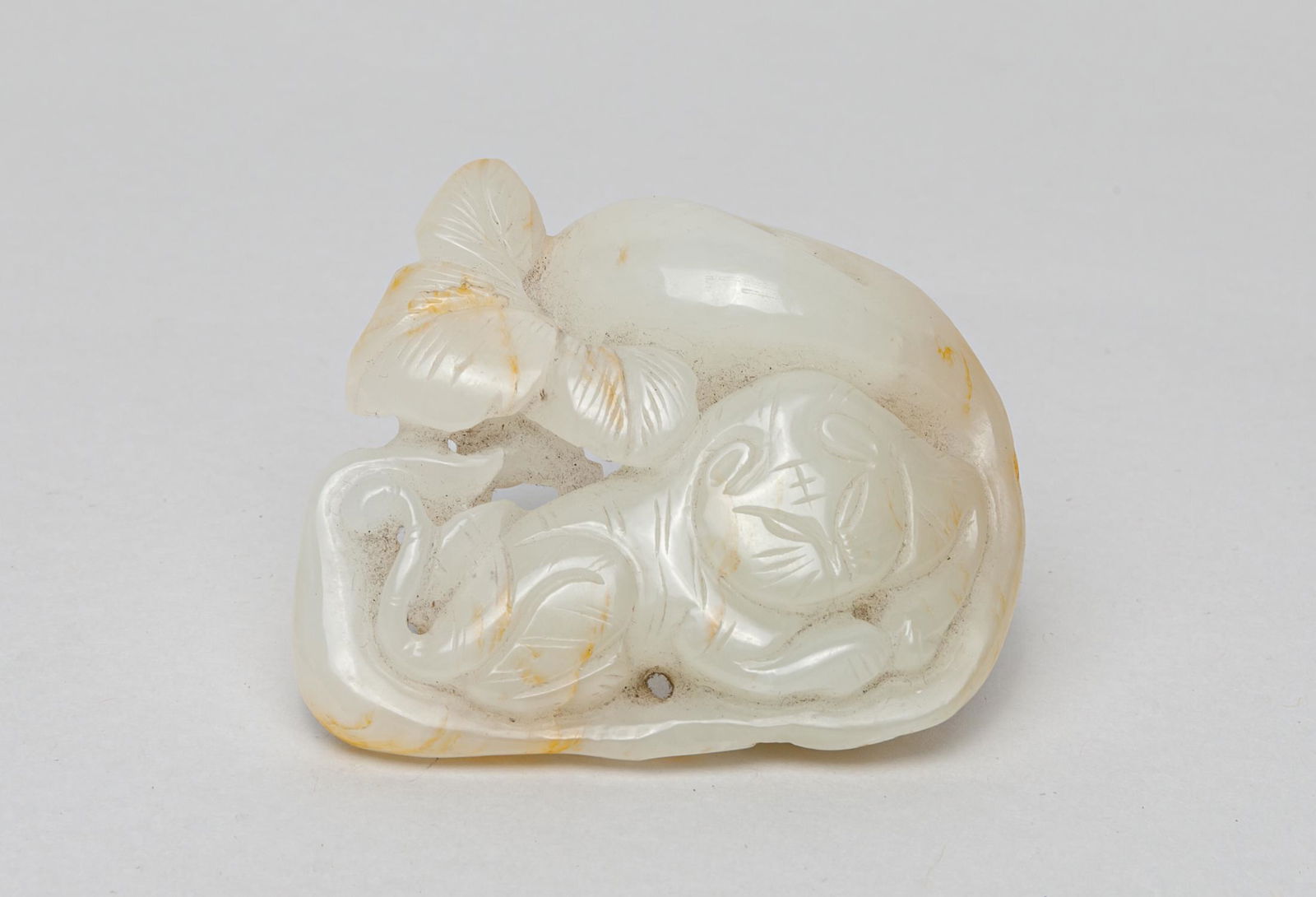 Chinese Russet Jade Carved Toggle (1 of 12)