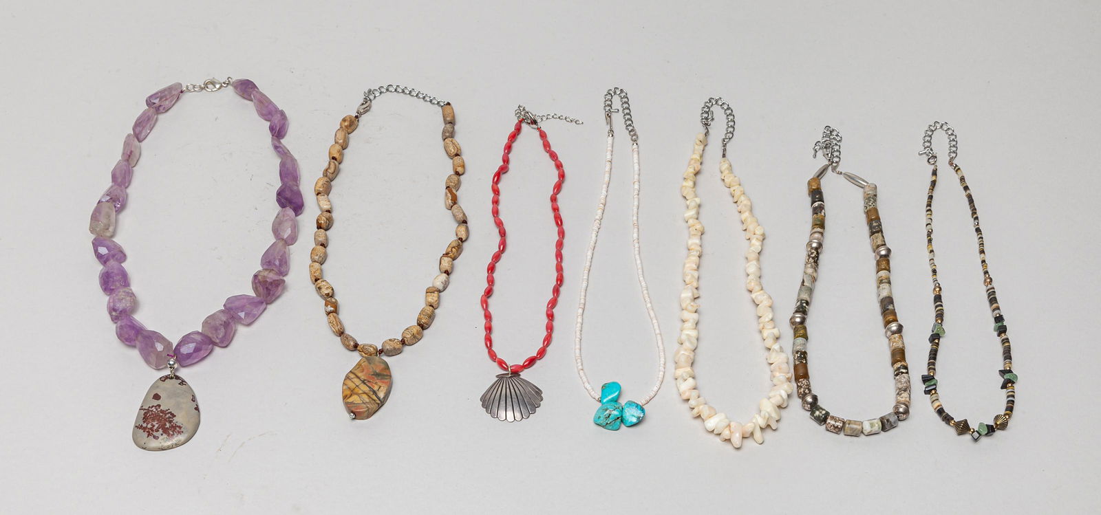 Estate Amethyst & Gem Stone Necklaces (1 of 12)