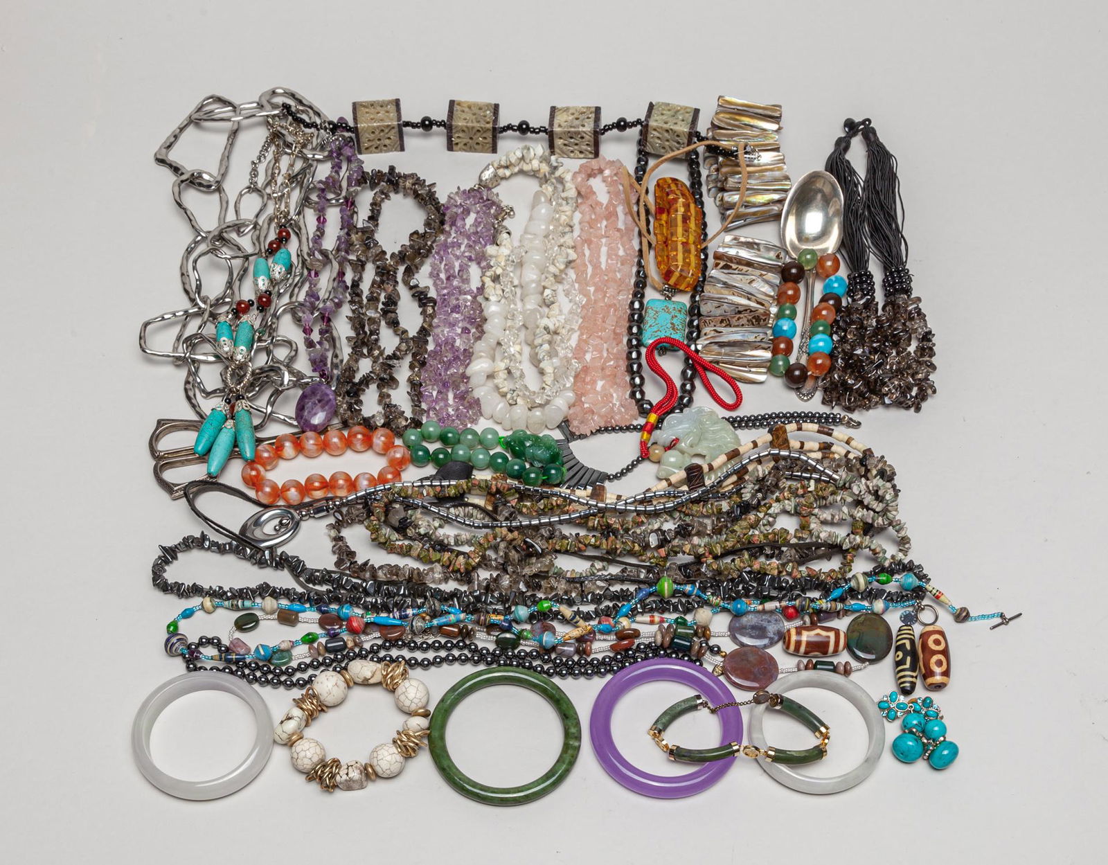 Large Group Gem Stone & Jade Jewelry (1 of 11)