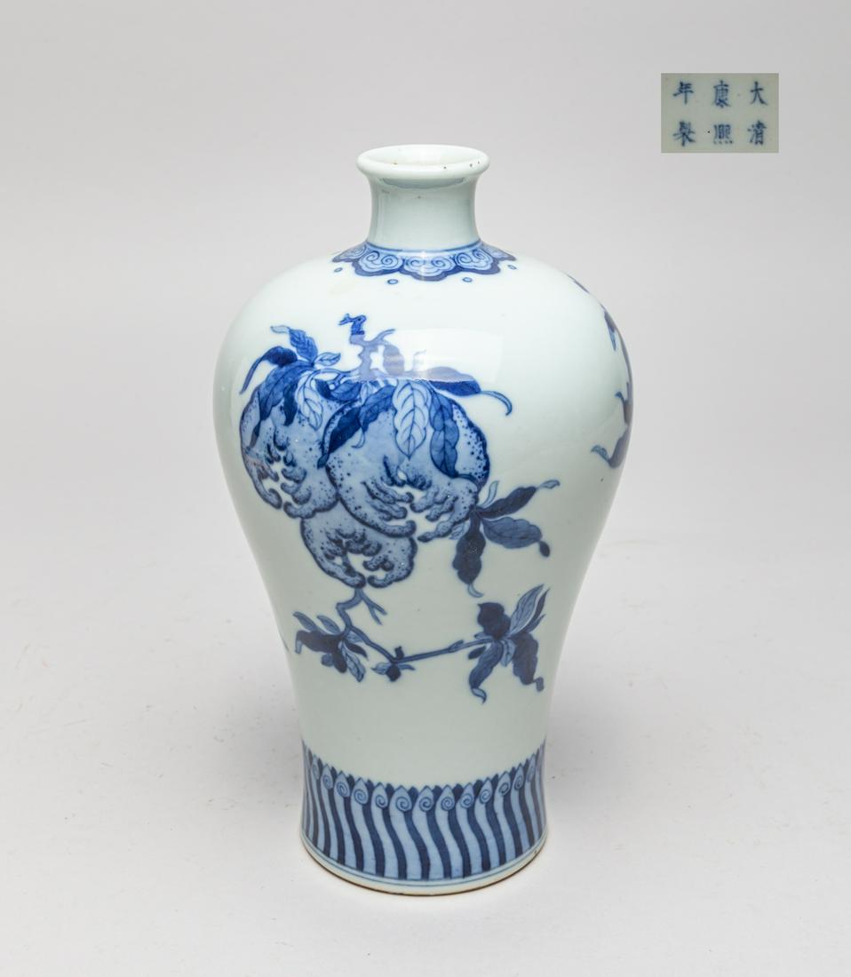 Chinese Blue White Porcelain Cabinet Vase (1 of 11)