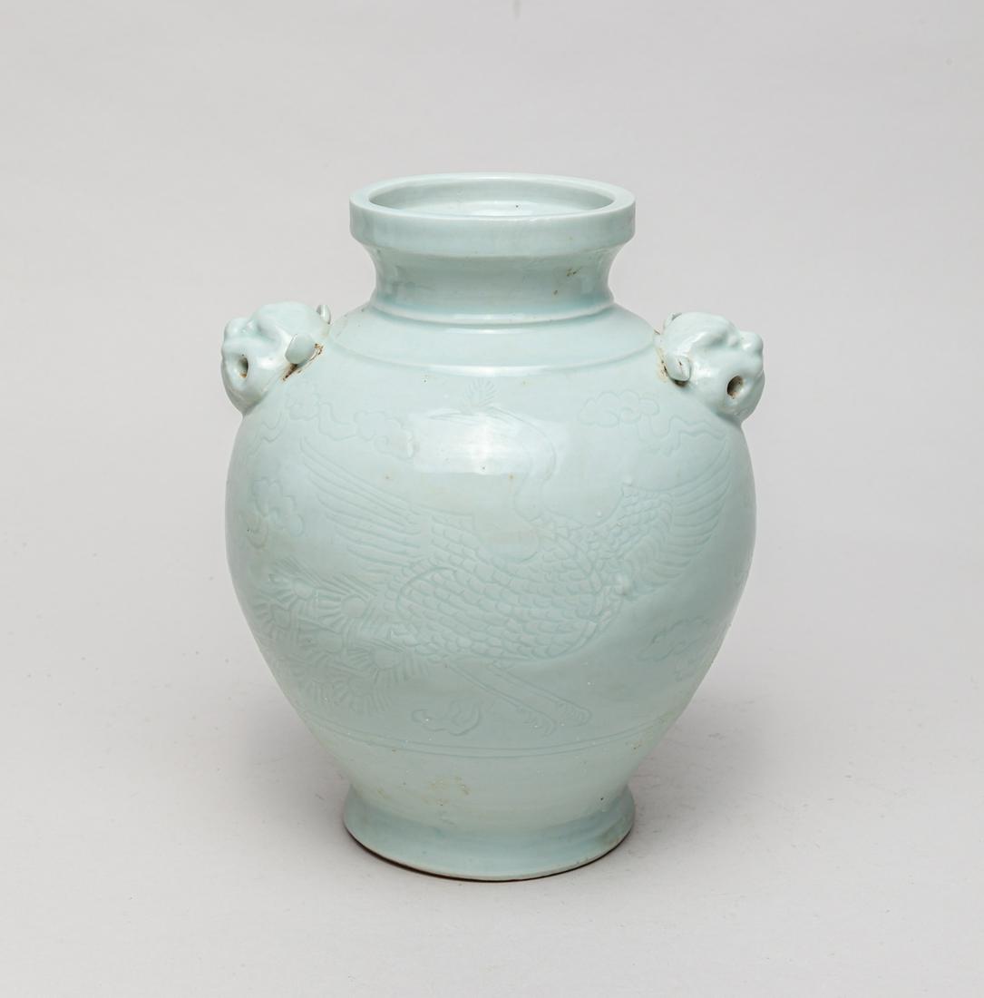 Chinese Celadon Cream Glazed Porcelain Jar (1 of 14)