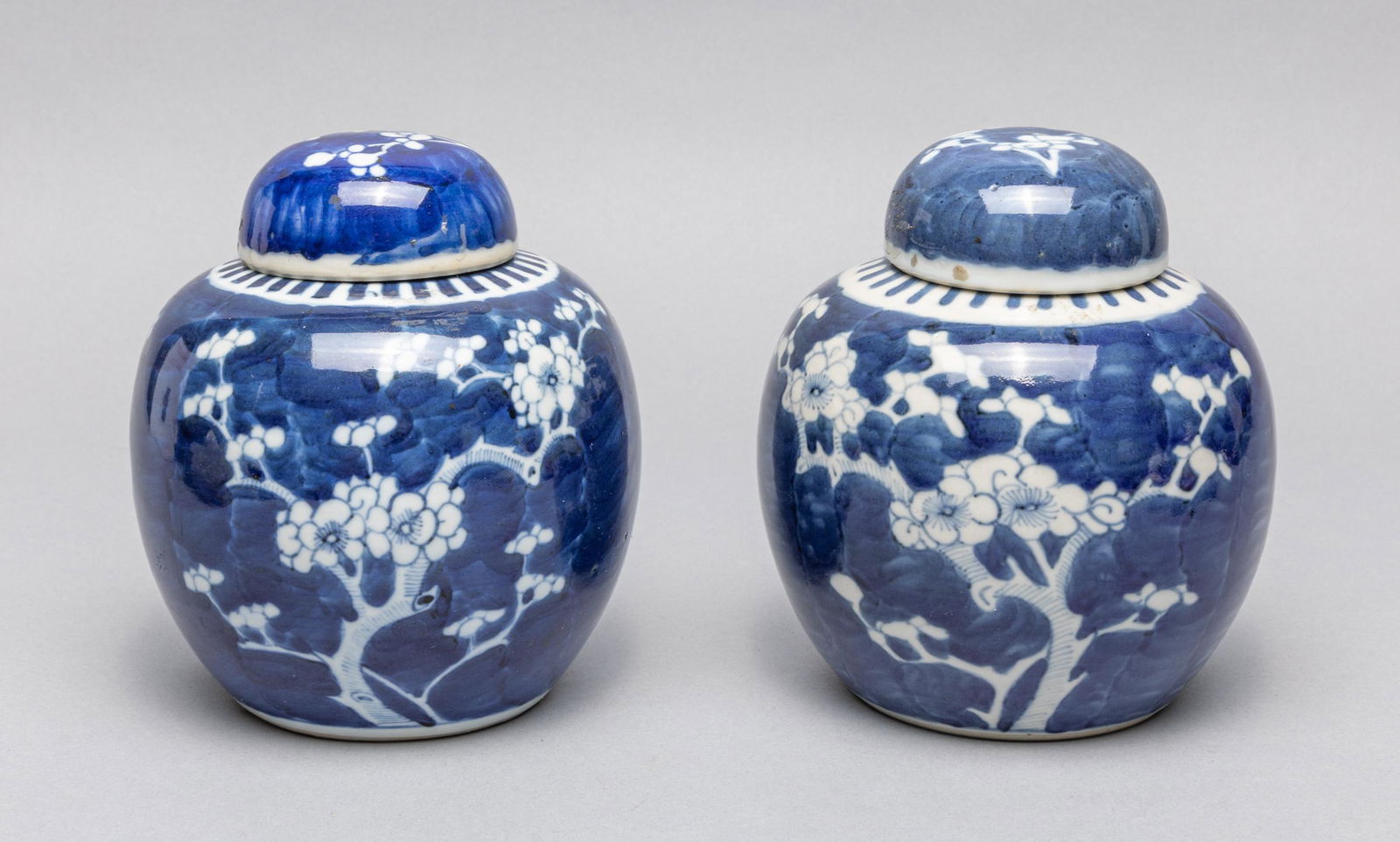 Pair Chinese Blue  White Porcelain Jar (1 of 9)
