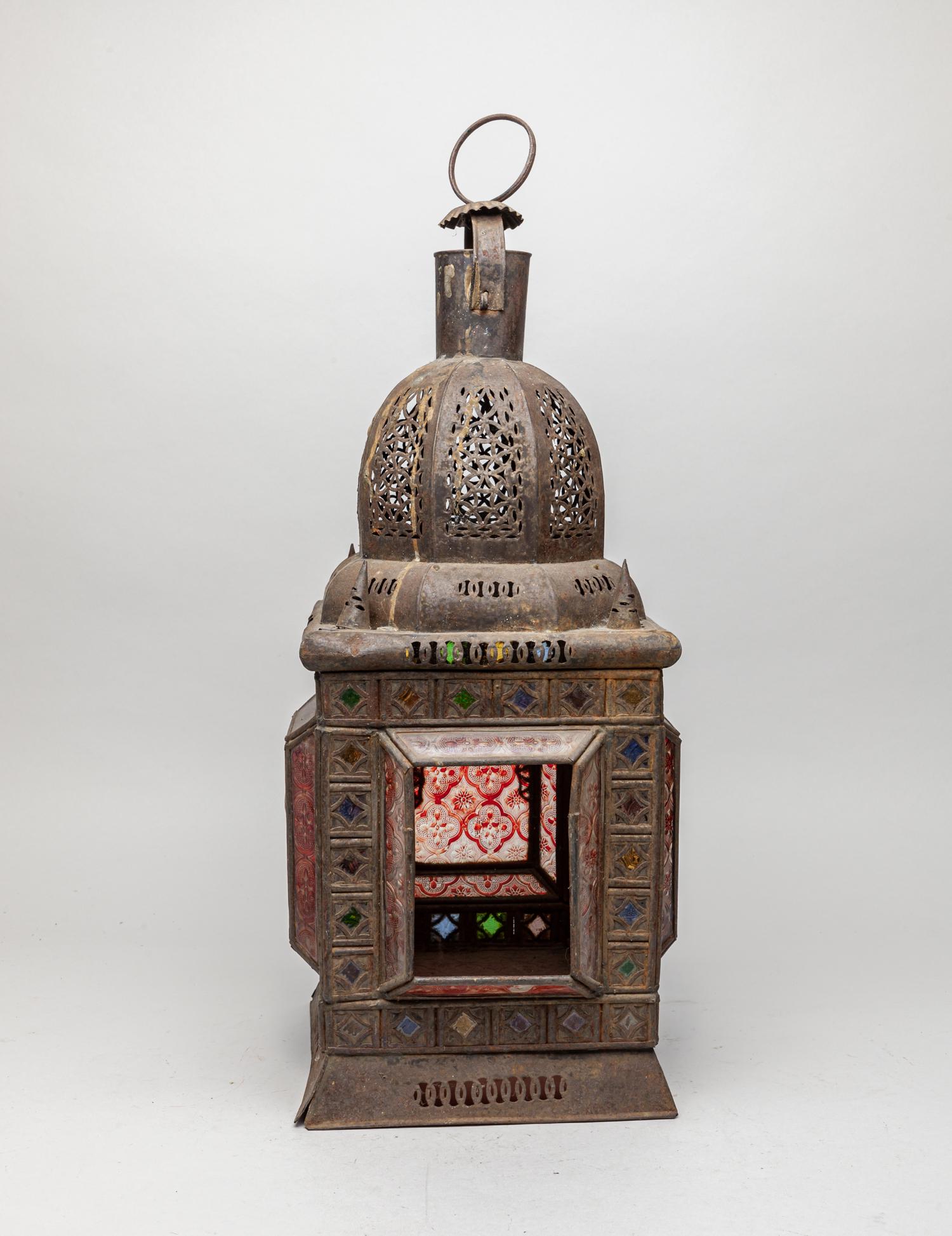 Old English Type Cut Glass & Brass Lamp (1 of 11)