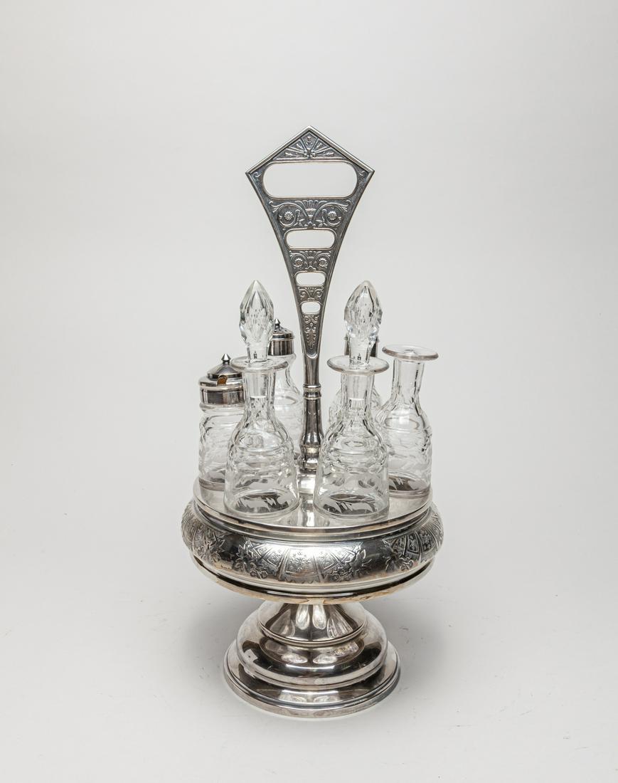 Rare Silver Plated & Crystal Glass Coffee Wares (1 of 12)