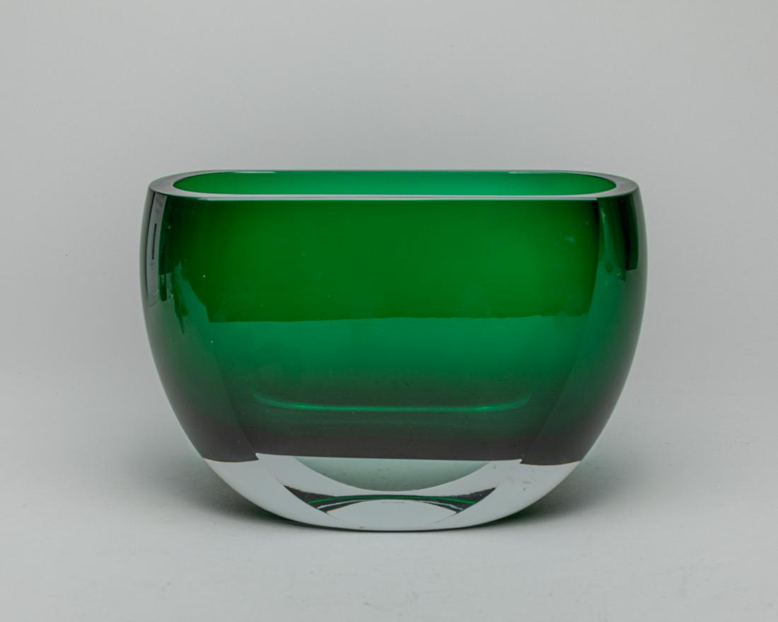 Vintage Block Art Glass Vase (1 of 8)