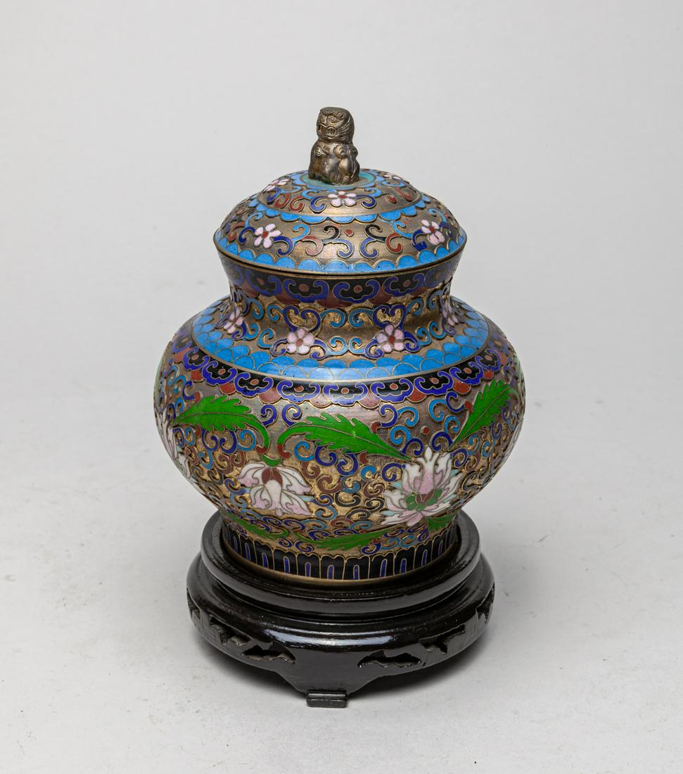 Chinese Export Cloisonne Covered Jar (1 of 11)