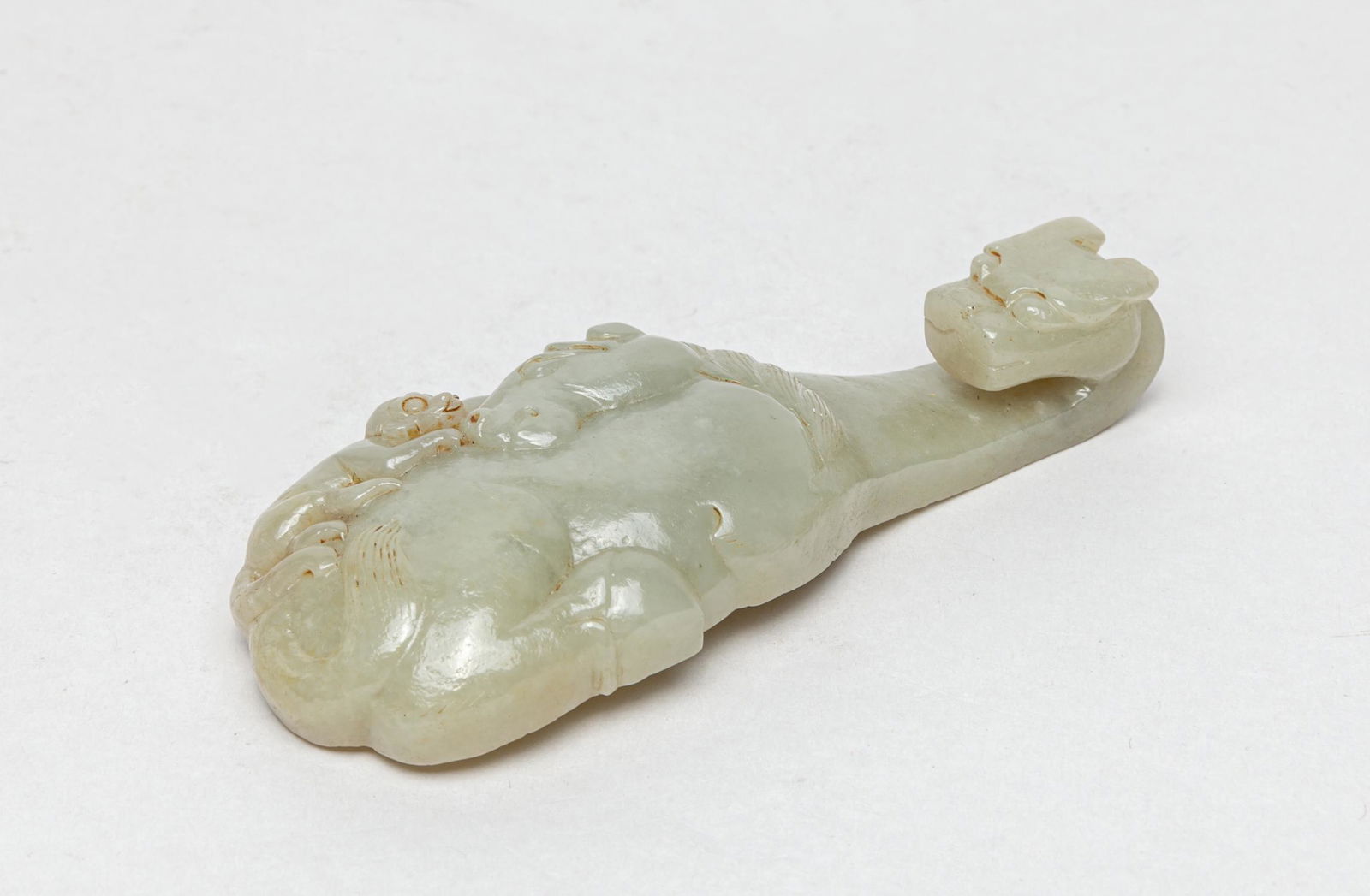 Chinese Yellow Celadon Jade Garment Hook (1 of 10)
