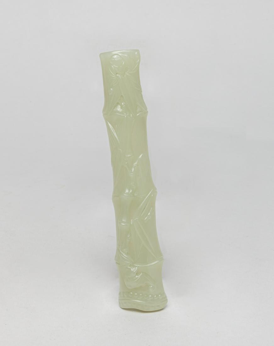 Chinese Yellow Celadon Jade Armrest (1 of 12)