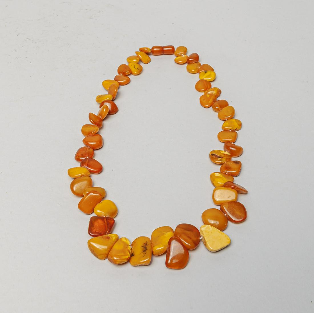 Rare Large Bead Nature Amber Necklace (1 of 10)