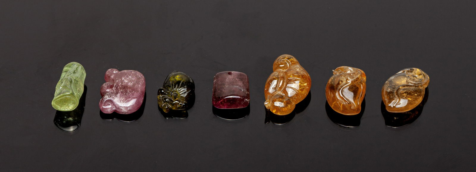 Rare Clear Chinese Tourmaline Toggles (1 of 8)