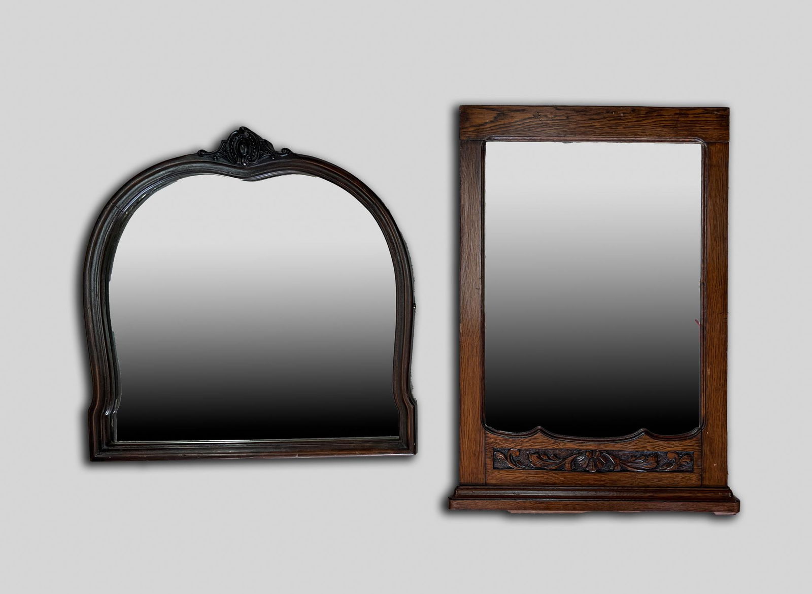 English Type Carved Wood Mirror (1 of 13)