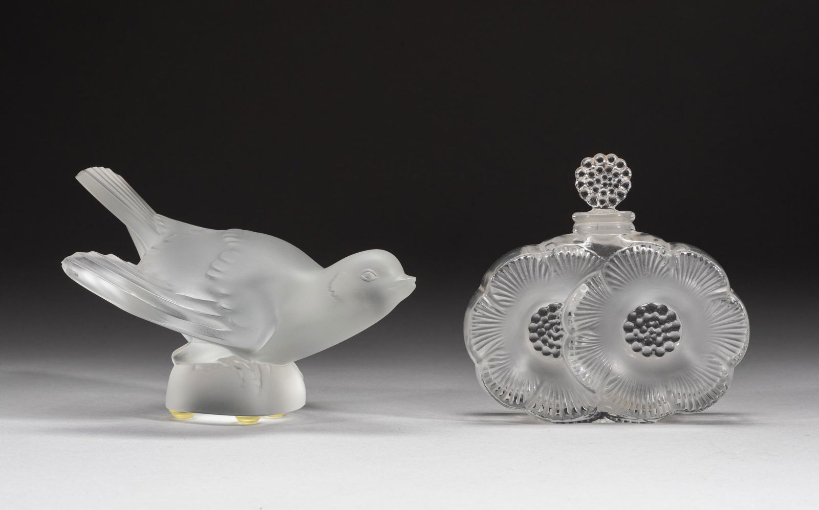 Two Lalique Crystal Glass Sculptures (1 of 12)
