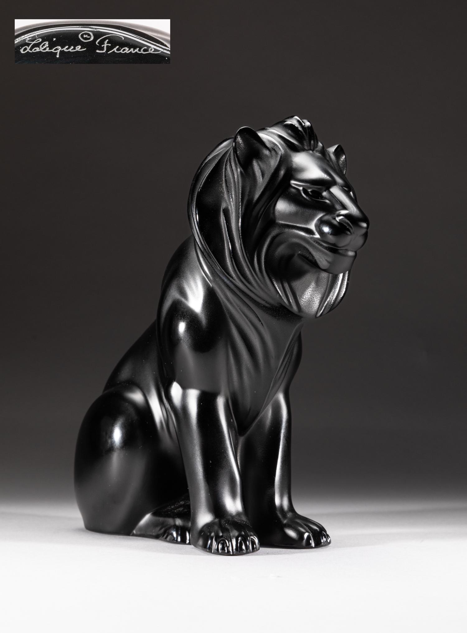 Lalique Limited Edition Black Bamara Lion (1 of 18)