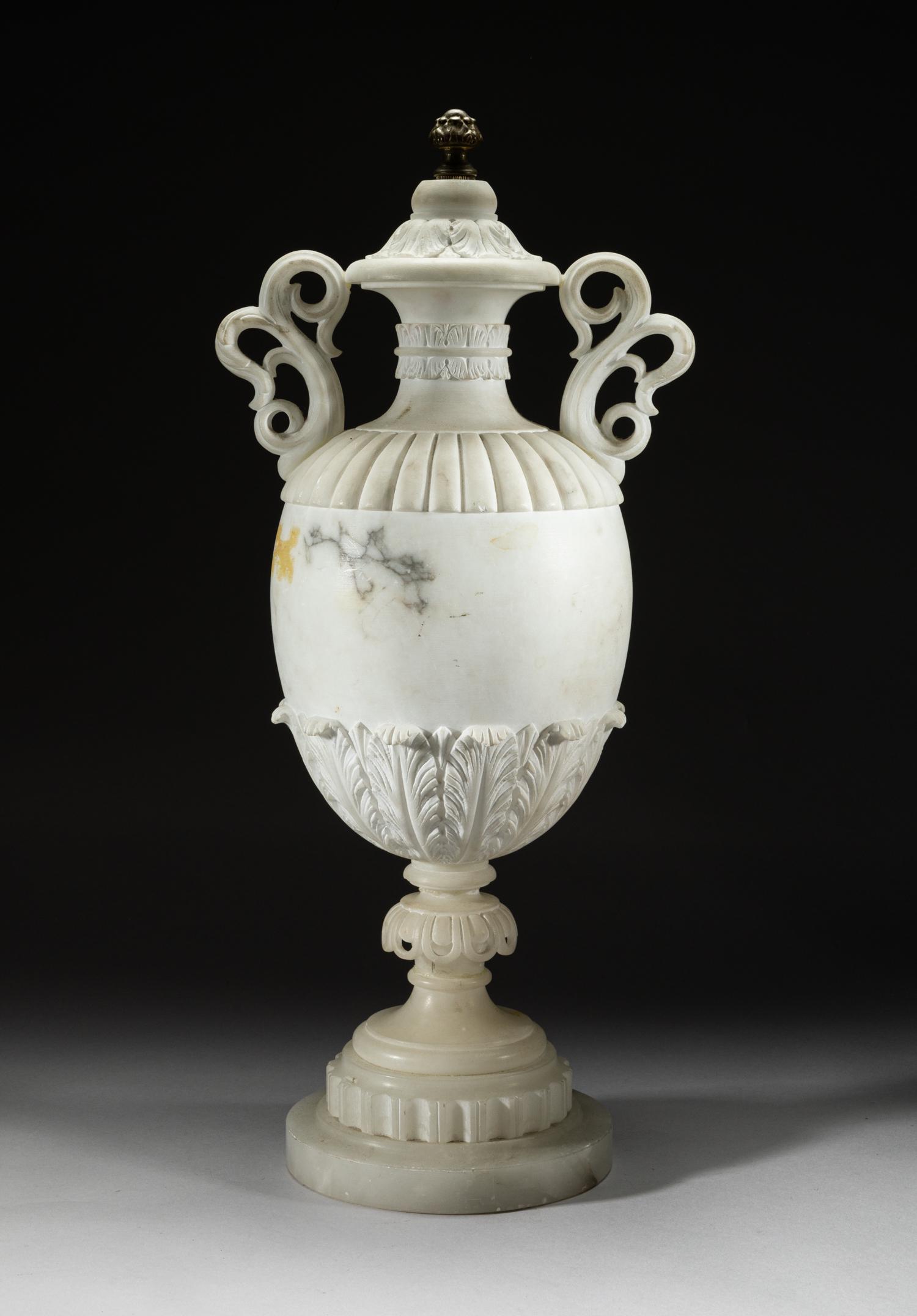 Tall France Louis XV Style Stone Urn (1 of 10)
