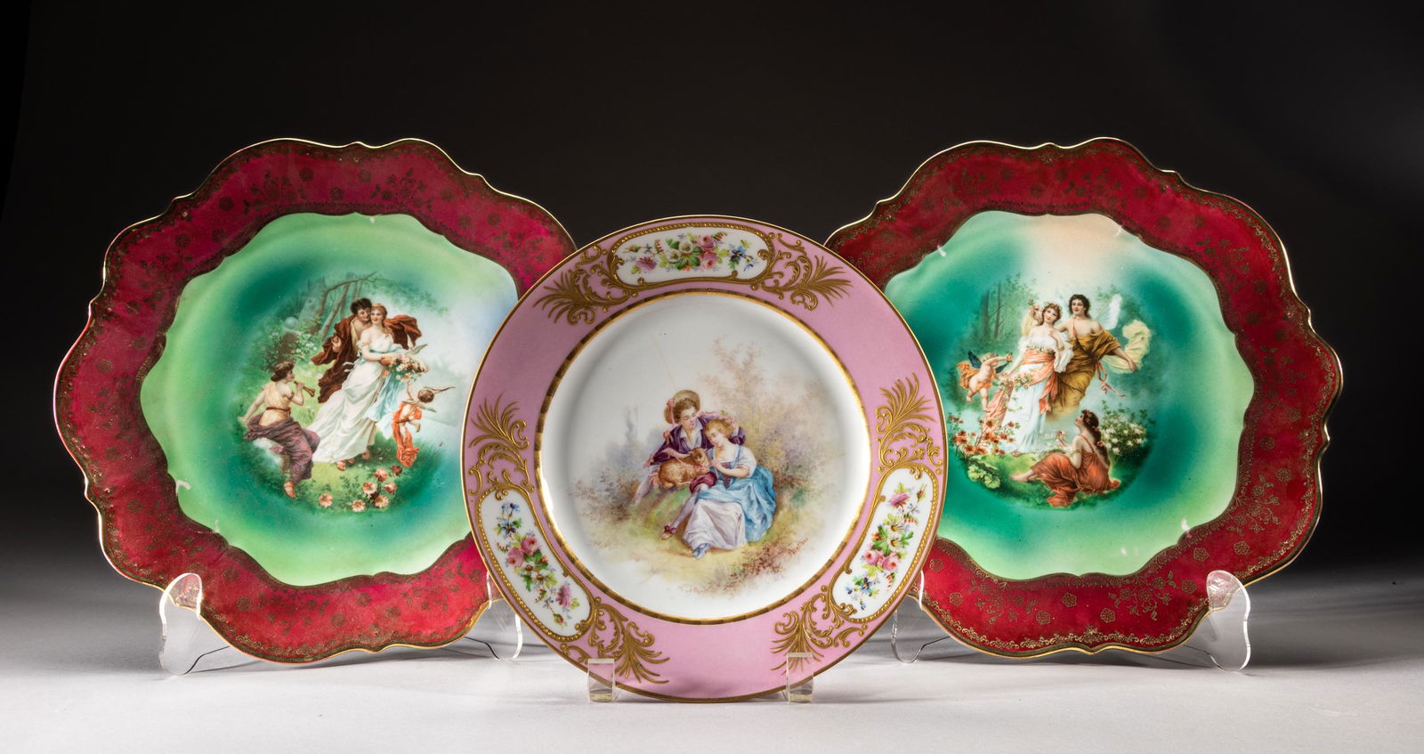 Collectible Old Famille Rose Porcelain Plates (1 of 11)
