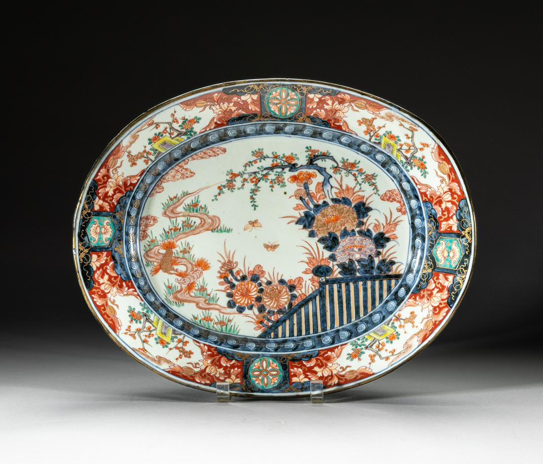Massive Antique Japanese Imari Porcelain Charger (1 of 12)