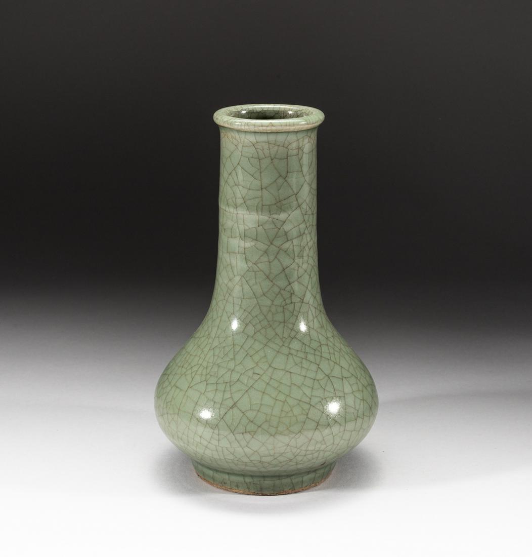 Rare Chinese Longquan Porcelain Cabinet Vase (1 of 12)