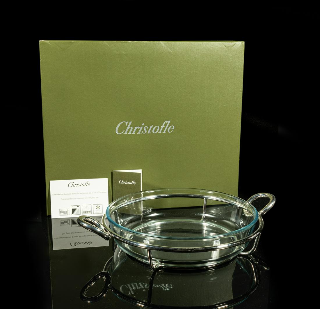 Christofle Clear Crystal & Silver-plated Pot (1 of 10)