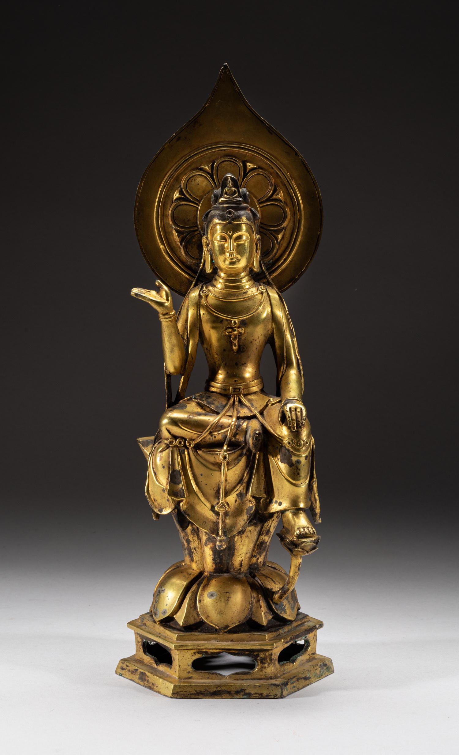 Large Korean Gilt Bronze Seating Buddha (1 of 11)