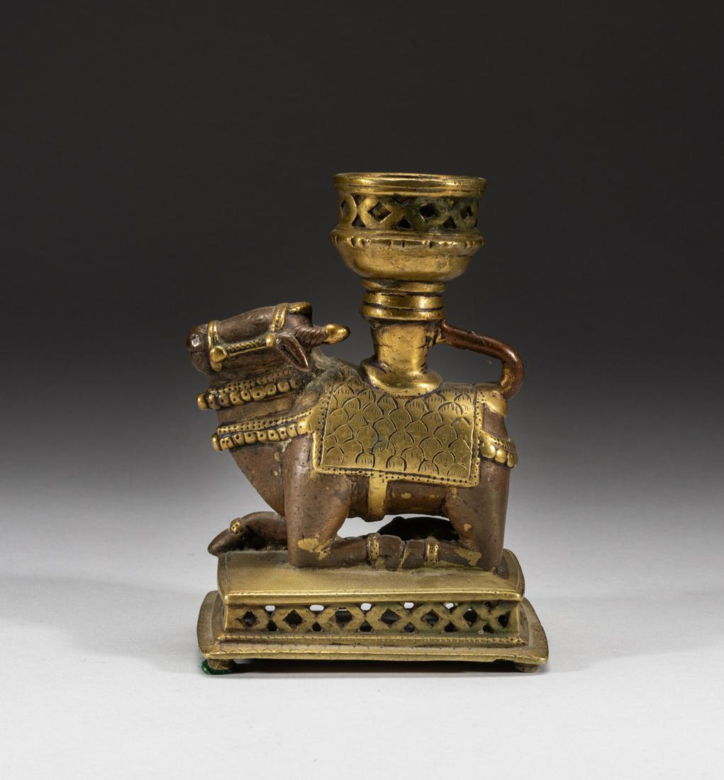 Antique Indian Brass Candle Stick (1 of 10)