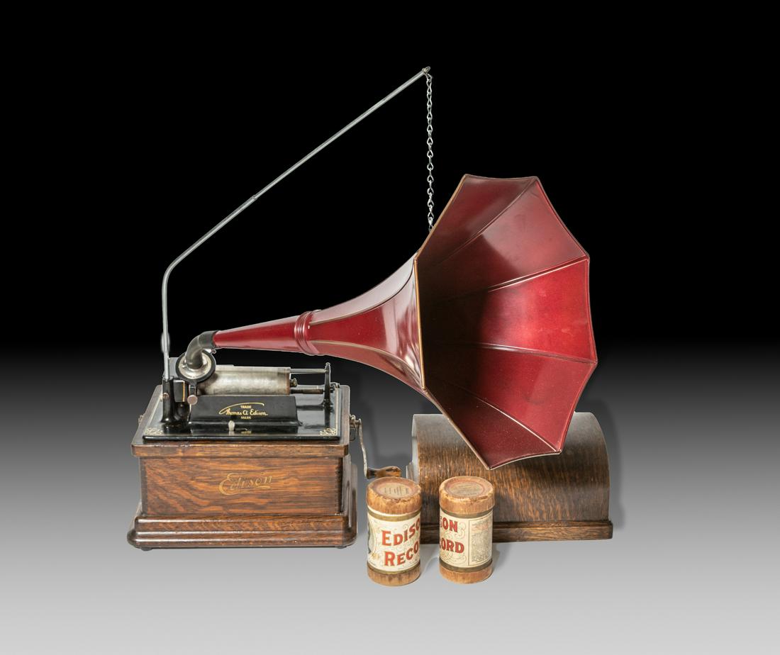 Antique/Vintage Edison Fireside Combination Phonograph (1 of 12)
