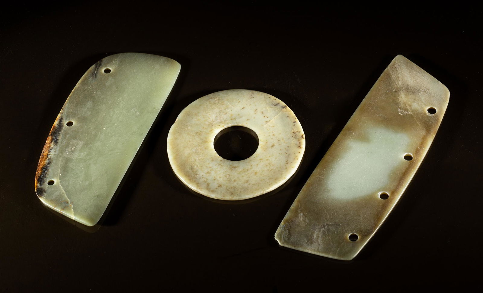 Set Chinese Archaic Jade Carvings (1 of 16)