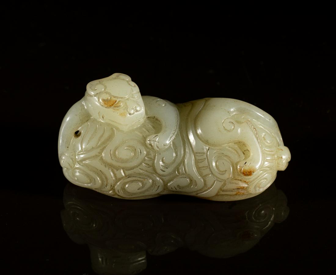 Chinese Russet Jade Toggle of Beast (1 of 11)