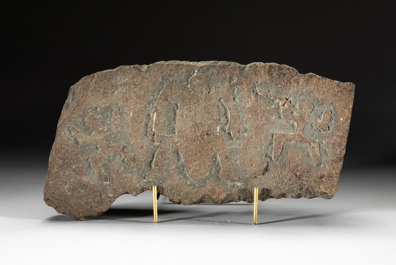 Collectible Native American Type Petroglyph Stone (1 of 12)