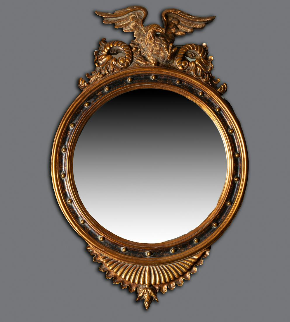 Rare Shaped Gilt Rococo Type Mirror (1 of 7)