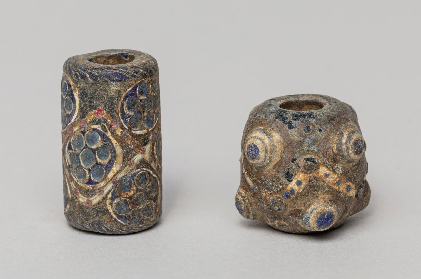 Two Roman Type Dragon-fly Eye Glass Beads (1 of 14)