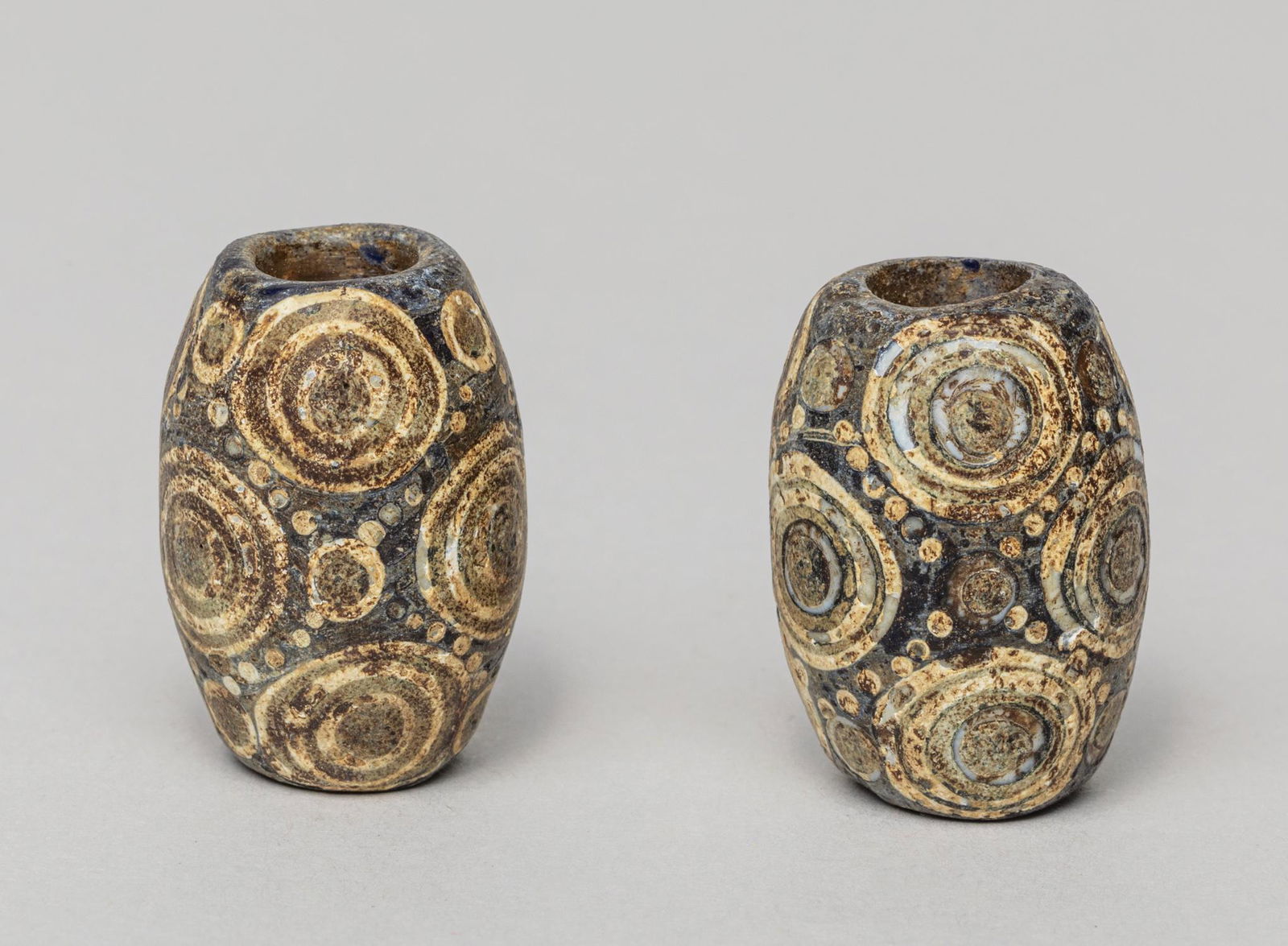 Antique Roman Type Dragon-fly Eye Glass Beads (1 of 13)