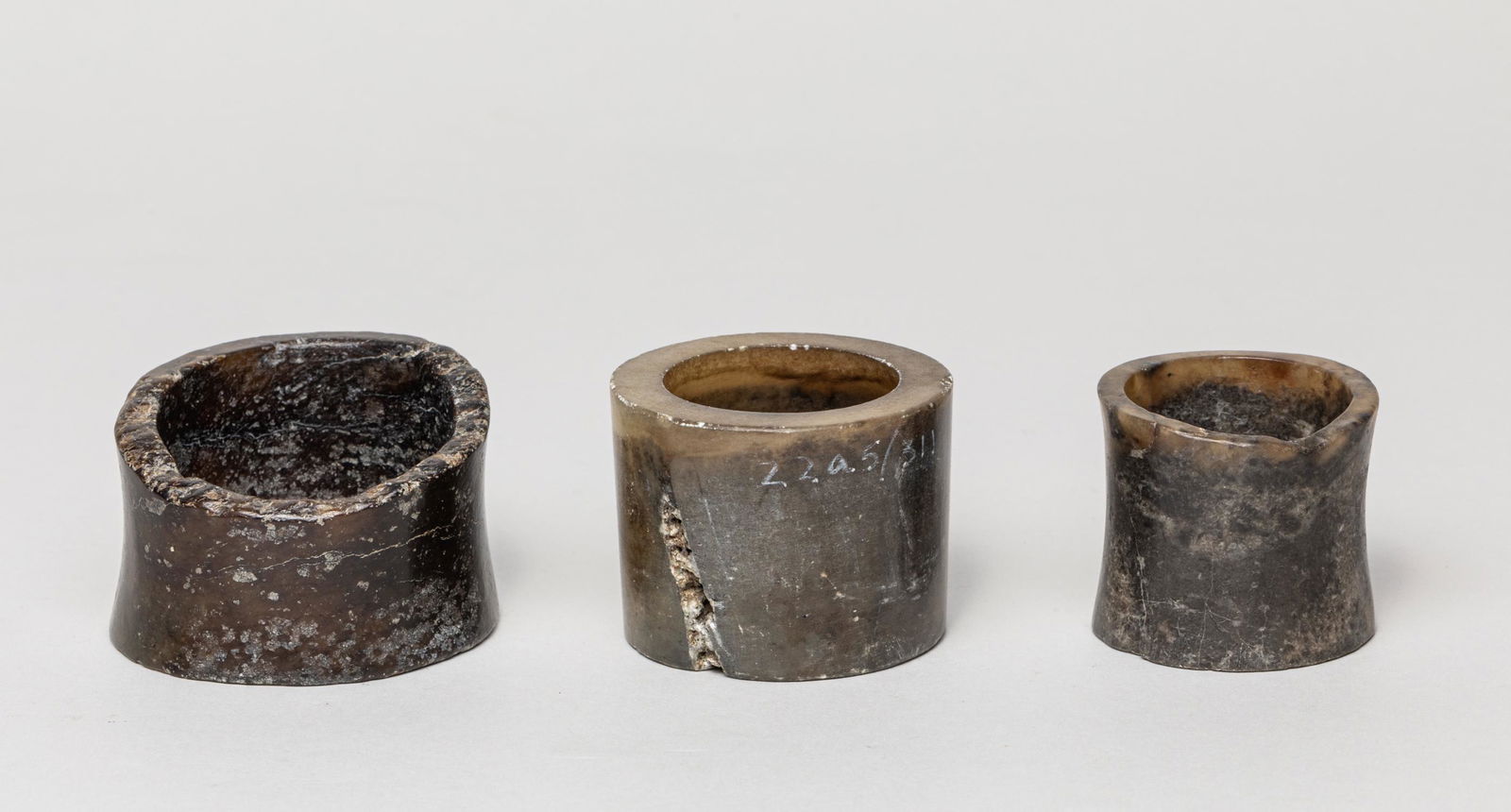 Group Chinese Jade Carved Gu (1 of 16)